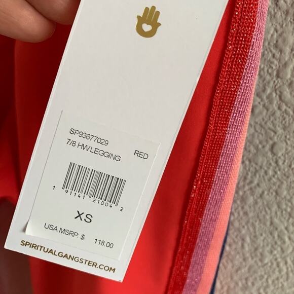 NWT Spiritual Gangster High Waist Stripe Legging Trendy Athleticwear Ath… - Picture 7 of 12